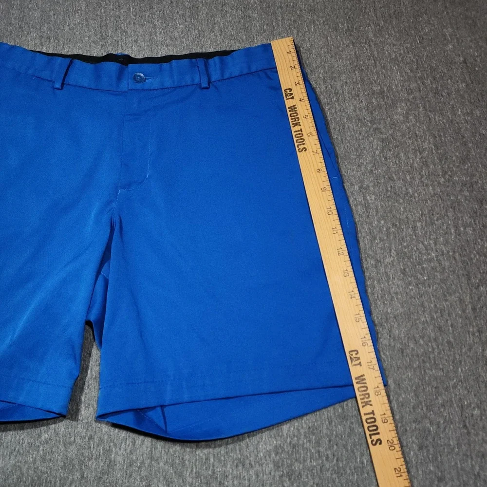 Nike‎ Golf Shorts 35 x8 Mens Blue Dri-FIT Standard Fit Performance Sport 18